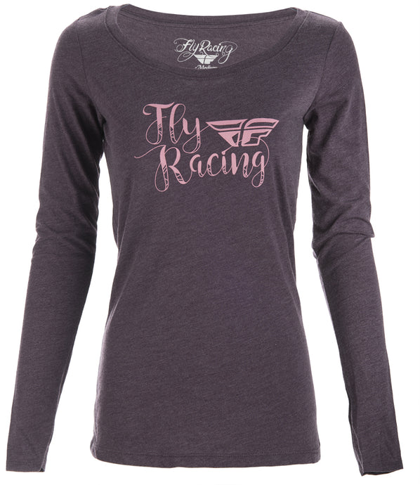 FLY WOMEN'S NOMAD L/S TEE PURPLE SM 356-4039S image 1