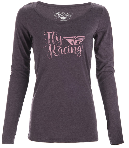 FLY WOMEN'S NOMAD L/S TEE PURPLE XL 356-4039X image 1