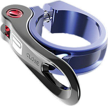 QR-1 SEAT CLAMP 31.8 BLUE ST3508 image 1