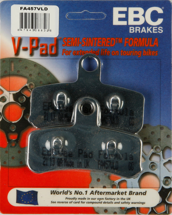 BRAKE PADS FA457VLD V-SERIES CHROME FA457VLD image 1