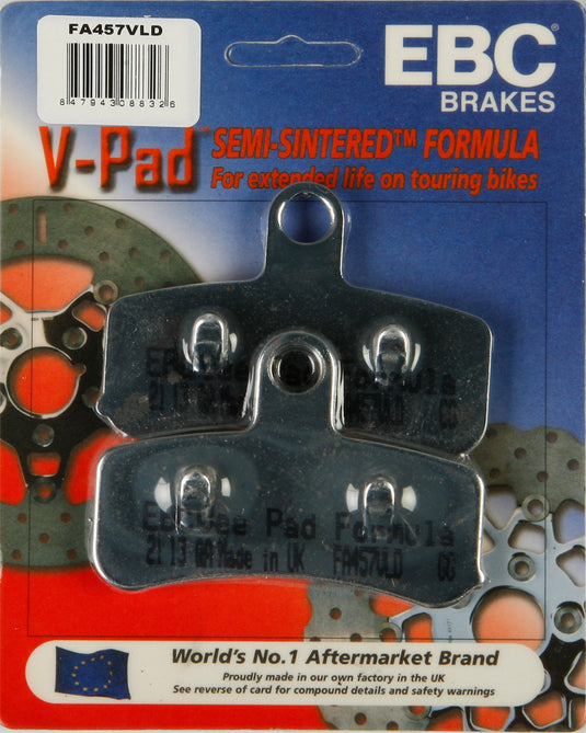 BRAKE PADS FA457VLD V-SERIES CHROME FA457VLD image 1