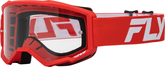 FOCUS GOGGLE RED/WHITE W/ CLEAR LENS 37-51156 image 1