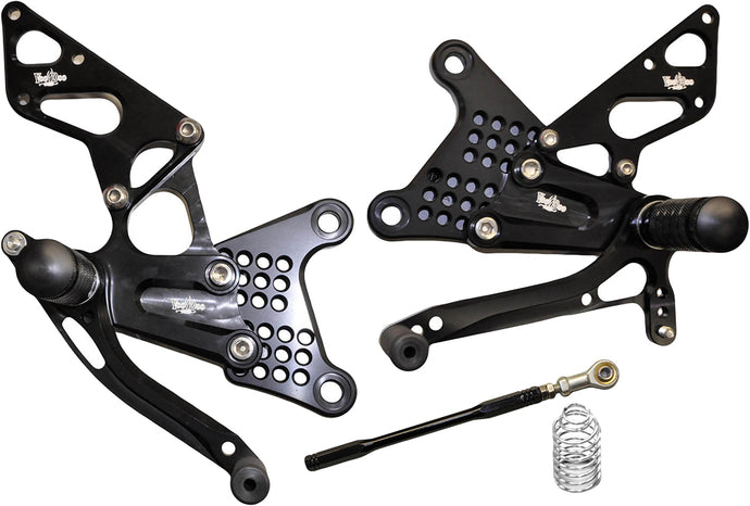 BILLET REAR SET BLACK VRD1317 image 1