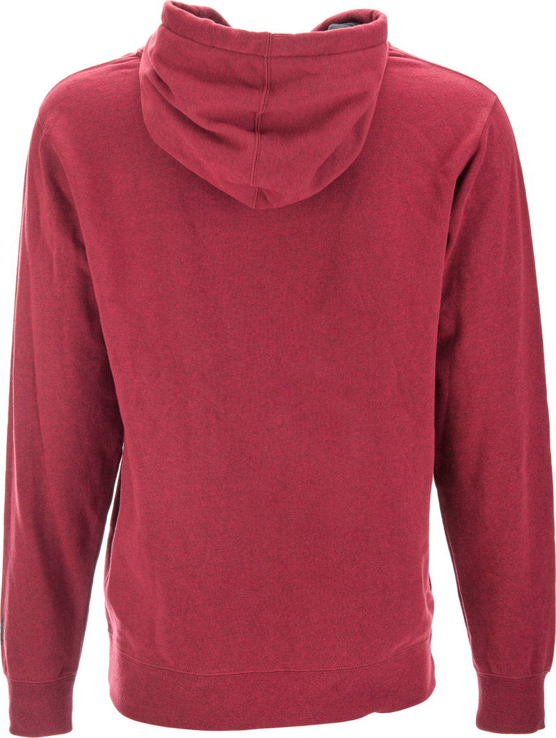 Load image into Gallery viewer, FLY CORPORATE ZIP UP HOODIE BURGUNDY HEATHER SM 354-0199S image 2
