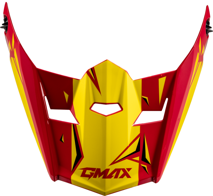 YOUTH MX-46Y UNSTABLE VISOR RED/YELLOW YS-YL G0465232 image 1