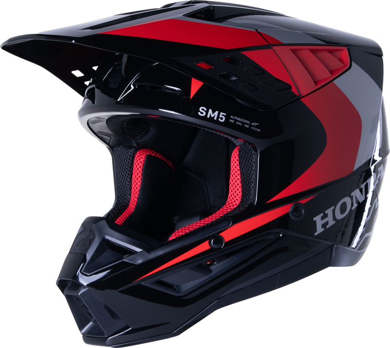 Load image into Gallery viewer, HONDA S-M5 HELMET BLACK/RED GLOSSY 2X 8308123-1333-XXL image 3
