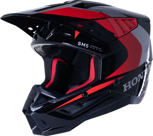HONDA S-M5 HELMET BLACK/RED GLOSSY 2X 8308123-1333-XXL image 3