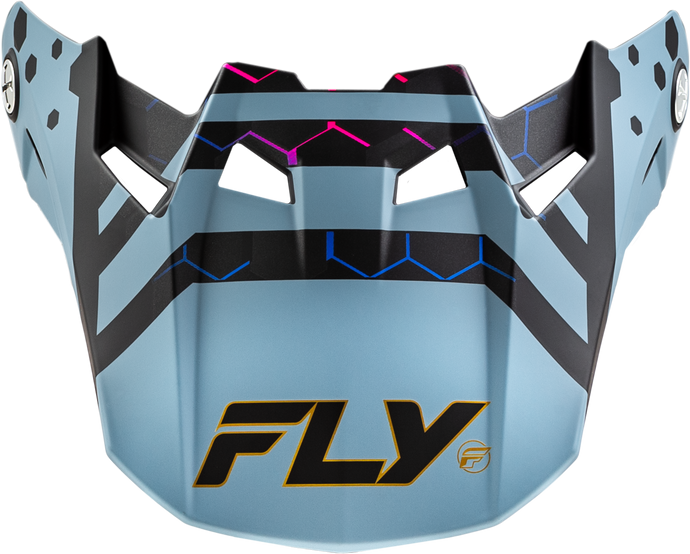 FORMULA CC TEKTONIC VISOR MATTE BLK/SLATE/BLU YL/SM 73-4343 image 1
