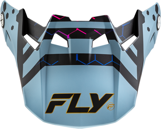 FORMULA CC TEKTONIC VISOR MATTE BLK/SLATE/BLU YL/SM 73-4343 image 1