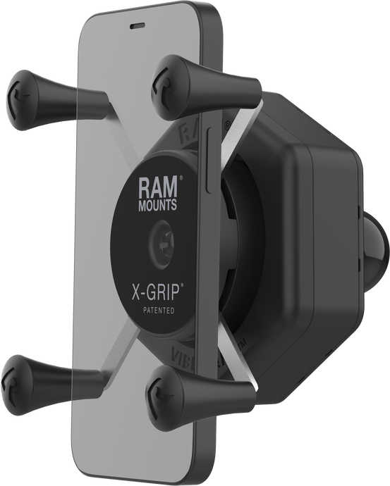 X-GRIP VIBE-SAFE PHONE HOLDER WITH BALL ADAPTER RAM-HOL-UN7B-462 image 1
