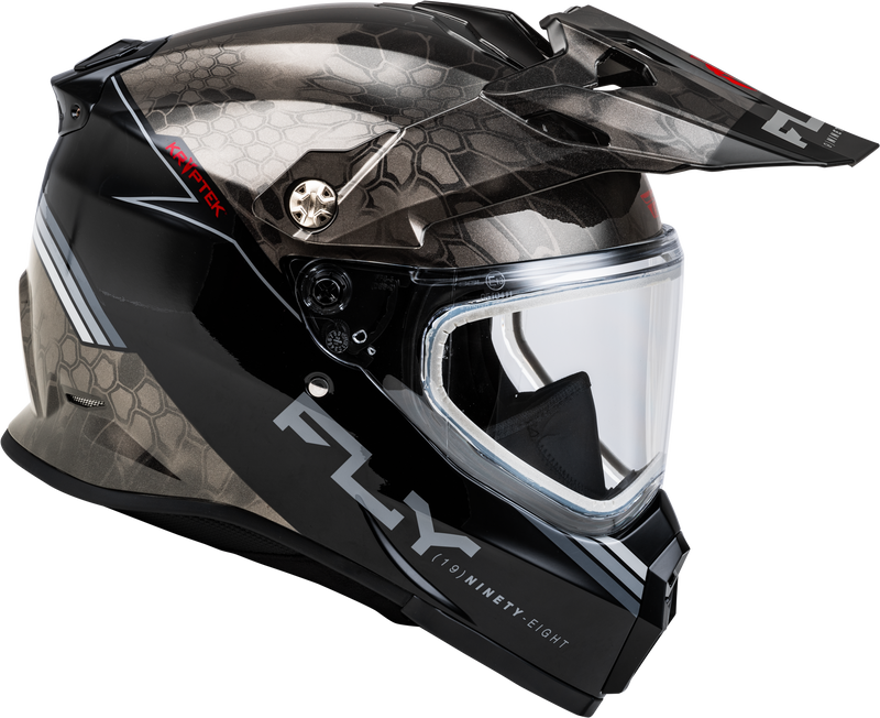 Load image into Gallery viewer, TREKKER CW CONCEAL HELMET DUAL SHLD BLACK/GREY/WHITE LG 73-31357L image 4
