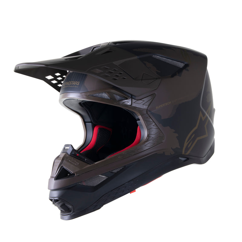 Load image into Gallery viewer, S-M10 LE SQUAD 23 HELMET DARK BROWN/KANGAROO GOLD XL 8302823-839-XL image 1
