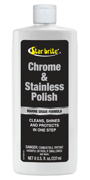 CHROME & STAINLESS POLISH 8 OZ 12/CASE 082708 image 1