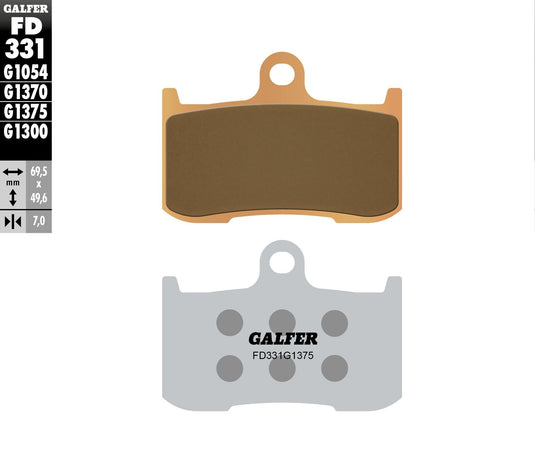 BRAKE PADS SINTERED CERAMIC FD331G1375 FD331G1375 image 1
