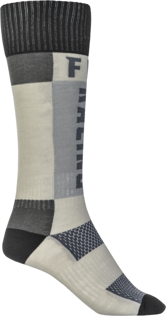 MX SOCKS THICK GREY/BLACK SM/MD 350-0552S image 1