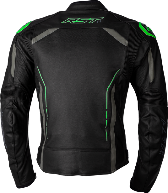 S1 CE JACKET BLACK/GREY/NEON GRN LTHR XL 102977NEO-46 image 2