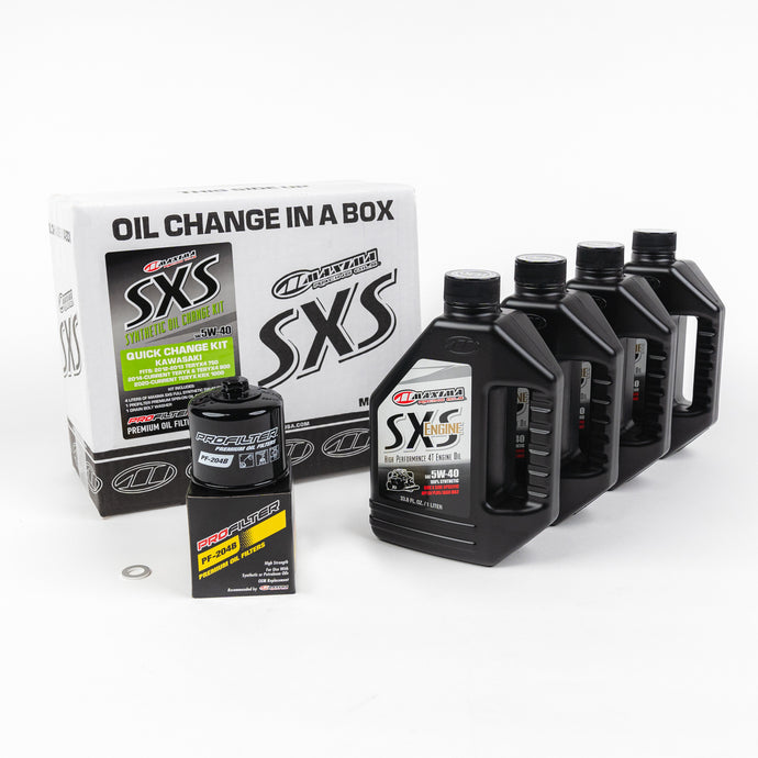 SXS QUICK CHANGE KIT 5W-40 WITH OIL FILTER KAW KRX 90-469013-KRX image 1