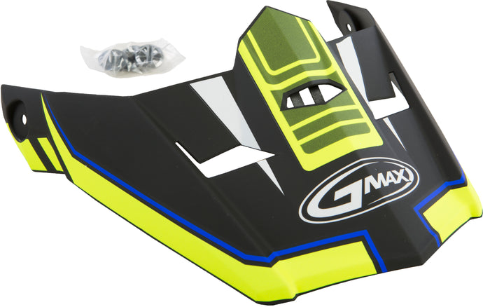 VISOR MX46 UNCLE NEON ORA/HI-VIS/BLUE MD-3X TC24 G046826-DUP image 1