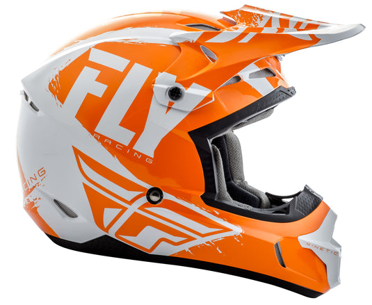 KINETIC BURNISH HELMET ORANGE/WHITE/GREY MD 73-3398-6-M image 2