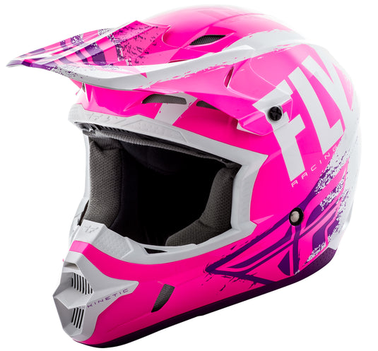 KINETIC BURNISH HELMET PINK/WHITE/PURPLE XS 73-3399-4-XS image 1