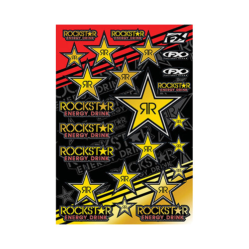 FX 2015 SPONSOR/LOGO MYLAR ROCKSTAR STICKER SHEET