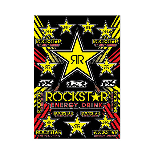 FX 2015 SPONSOR/LOGO STICKER SHEETS ROCKSTAR STICKER SHEET