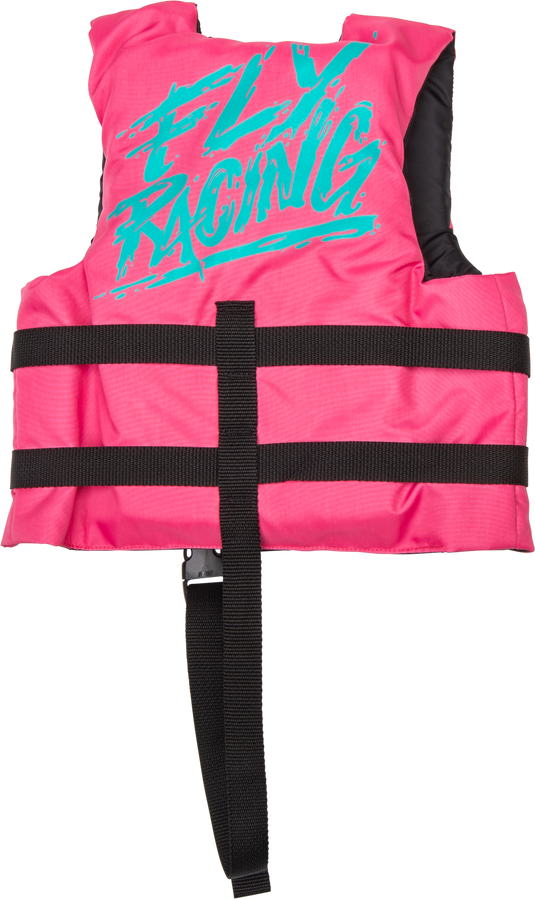 CHILD FLOTATION VEST NEON PINK/TEAL 221-30320 image 2