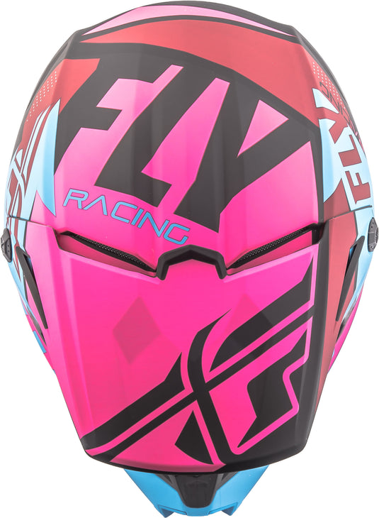 ELITE GUILD HELMET MATTE NEON PINK/BLUE/BLACK YS 73-8609-1-YS image 3