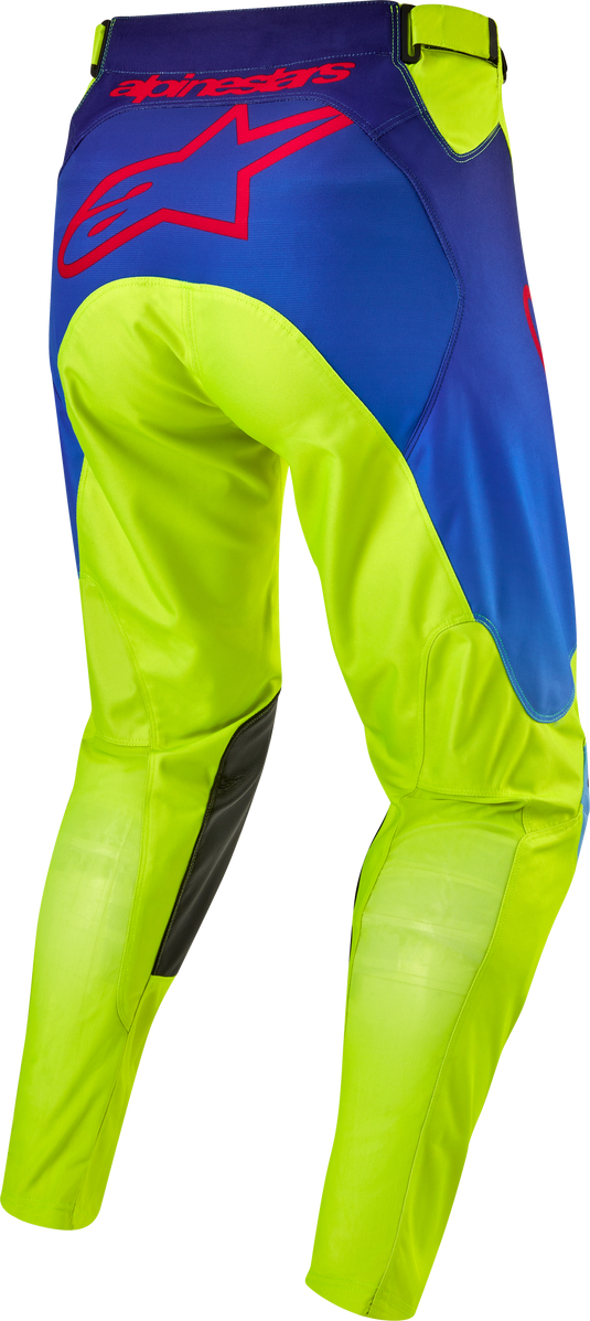 RACER HOEN PANTS YLW FLUO/BLUE/NT NAVY SZ 38 3721324-525-38 image 2