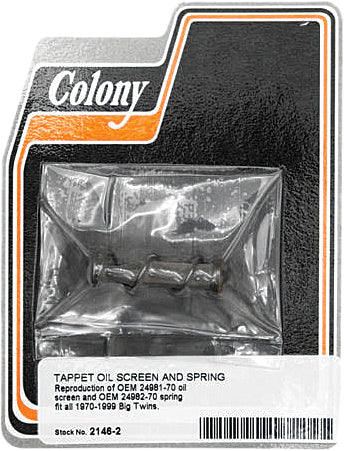 TAPPET OIL SCREEN/SPRING BIG TWIN 70-99 2146-2 image 1