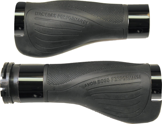 BOSS PERFORMANCE GRIPS RUBBER W/F-B-W THROTTLE (BLACK) ABP-86-FLY image 1