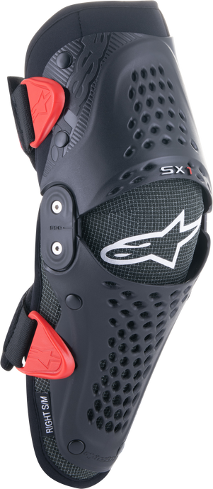 SX-1 YOUTH KNEE PROTECTOR BLACK/RED LG/XL 6546319-13-LXL image 1