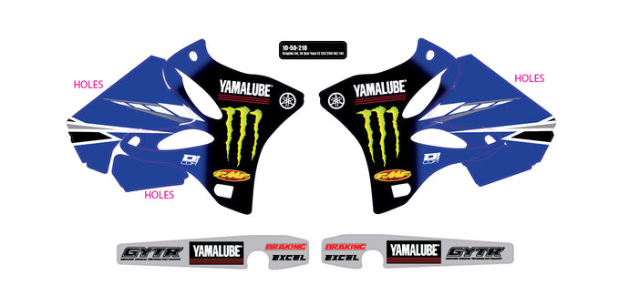 2018 STAR YAMAHA YZ 125/250 '02-14 GRAPHIC KIT 10-50-218 image 1