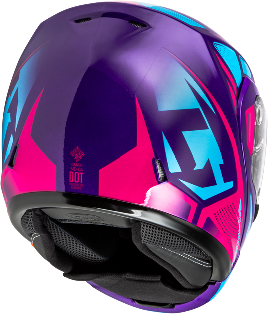 MD-04S SECTOR SNOW HELMET W/ ELECTRIC SHIELD VIOLET/PINK SM M4043984 image 2