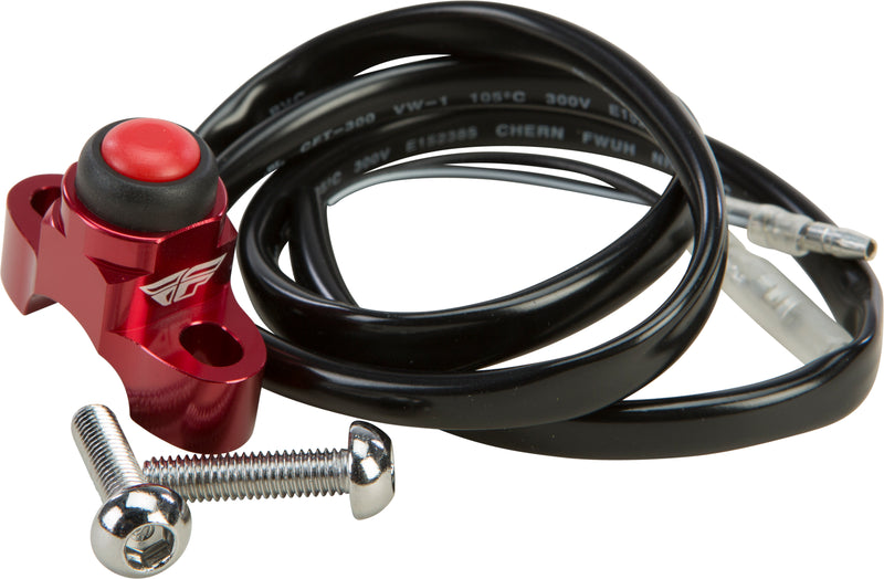 Load image into Gallery viewer, BILLET SPACESAVER PERCH MOUNT KILL SWITCH RED KS-01 RED image 1
