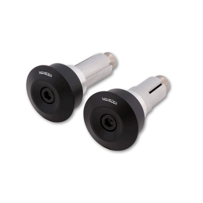 DOT-BLAST BAR ENDS BLACK PAIR 161-019 image 1