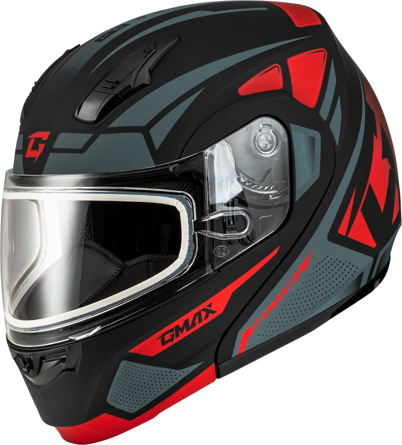 Load image into Gallery viewer, MD-04S SECTOR SNOW HELMET MATTE BLACK/RED MD M2043155 image 1

