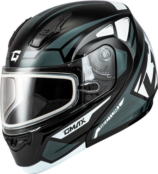 MD-04S SECTOR SNOW HELMET BLACK/SILVER XL M2043367 image 1