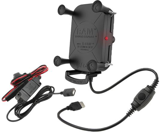 WIRELESS CHARGING HOLDER TOUGH CHARGE X-GRIP W/HARNESS RAM-HOL-UN12WB-V7M-1 image 1