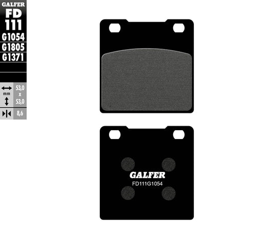 BRAKE PADS SEMI METALLIC FD111G1054 FD111G1054 image 1