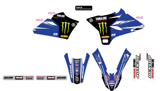 2018 STAR RACING YAMAHA YZ 85 '15-18 GRAPHIC/TRIM KIT 10-50-118 image 1