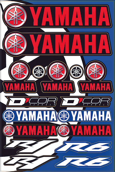 YAMAHA STREET DECAL SHEET 40-50-102 image 1