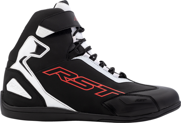 SABRE MOTO SHOE CE BOOT BLACK / WHITE / RED  SZ 8 103053RED-41 image 1