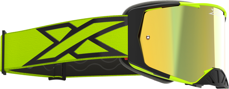 Load image into Gallery viewer, LUCID CALIBER GOGGLE FLO YELLOW GOLD MIRROR LENS 067-12040 image 2
