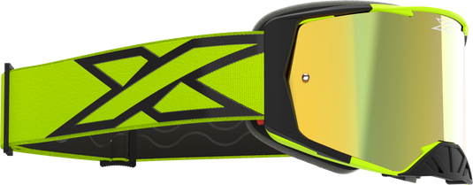 LUCID CALIBER GOGGLE FLO YELLOW GOLD MIRROR LENS 067-12040 image 2