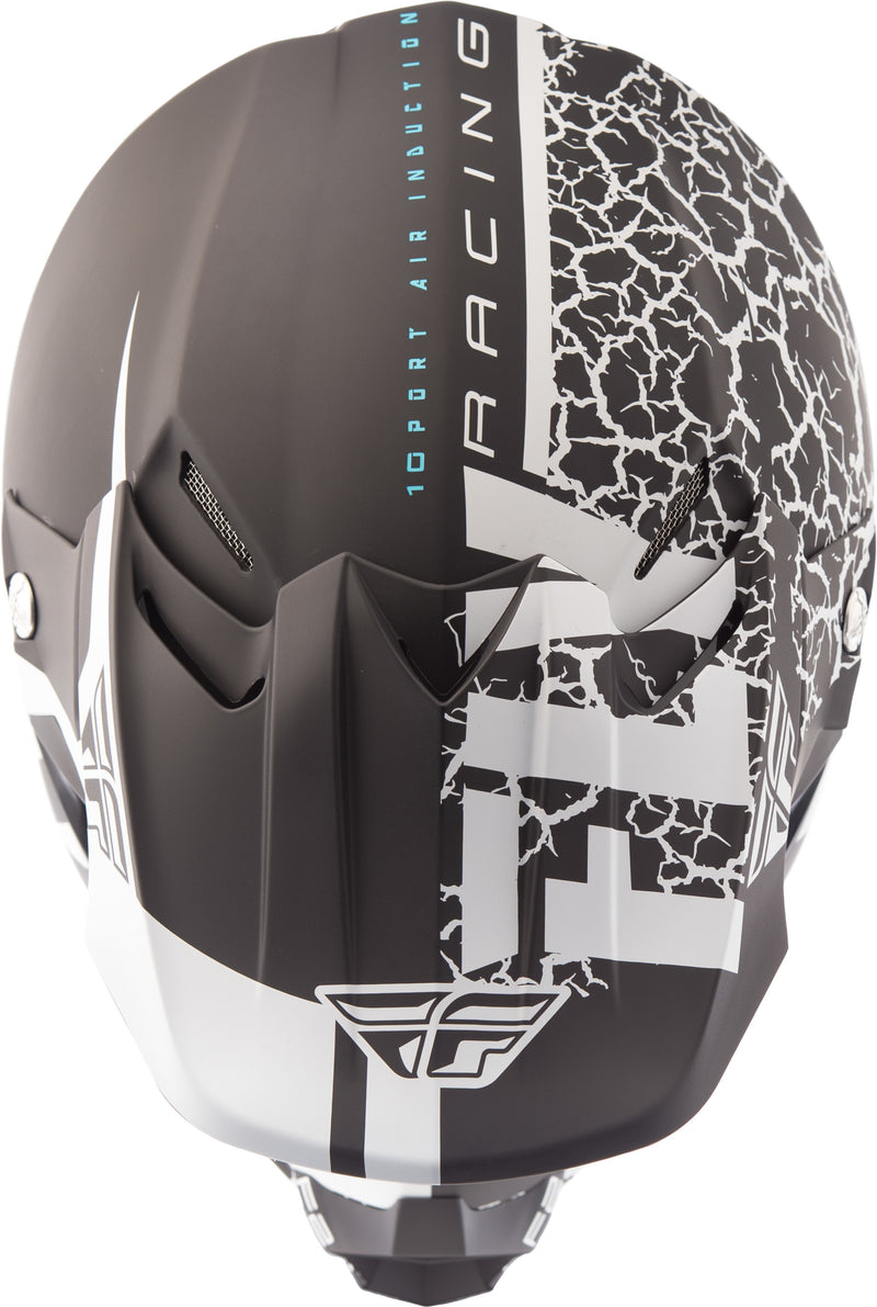 Load image into Gallery viewer, F2 CARBON FRACTURE HELMET MATTE BLACK/WHITE LG 73-4171-4-L image 4
