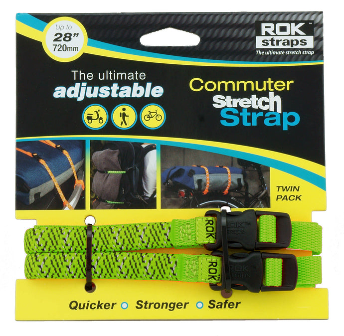 COMMUTER STRAP BLK/GRN/REFLECT 12