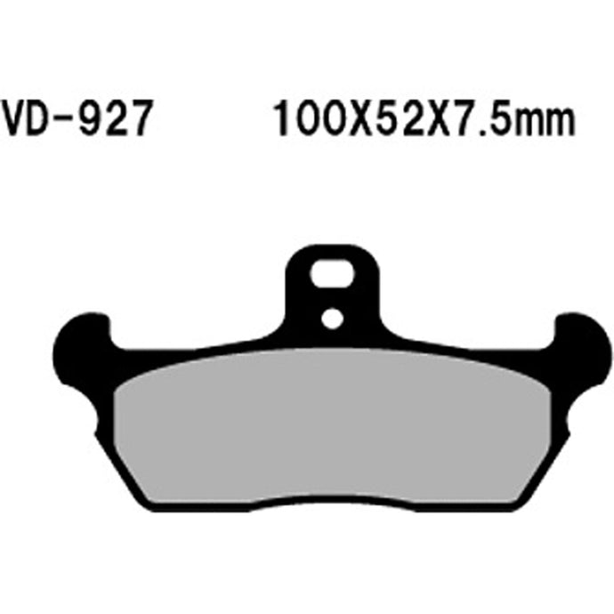 VESRAH SEMI-METALLIC BRAKE PADS, VD-927