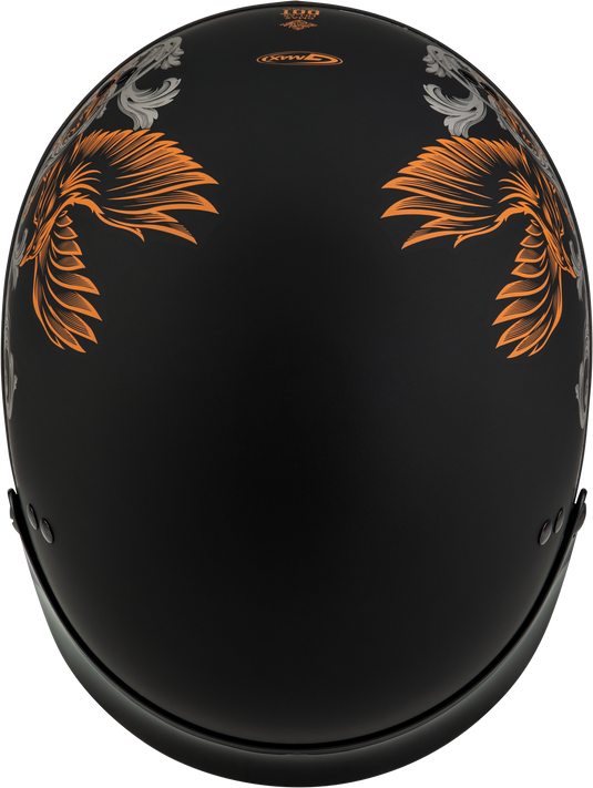 HH-65 CORVUS HELMET W/PEAK MATTE BLACK/SILVER/ORANGE LG H96510946 image 3