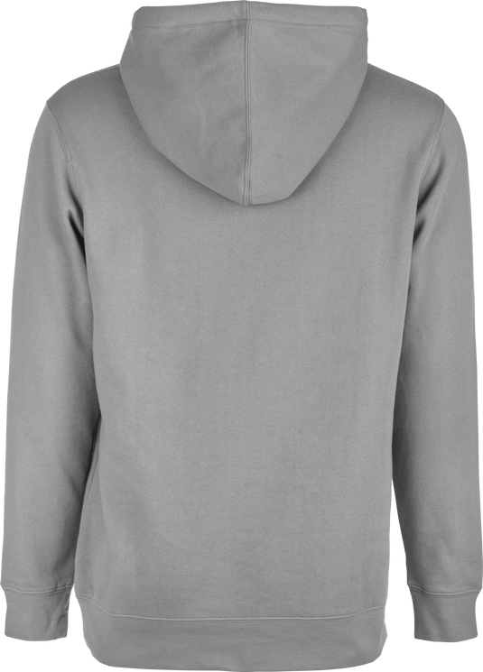 FLY CORPORATE PULLOVER HOODIE GREY/BLUE SM 354-0136S image 2